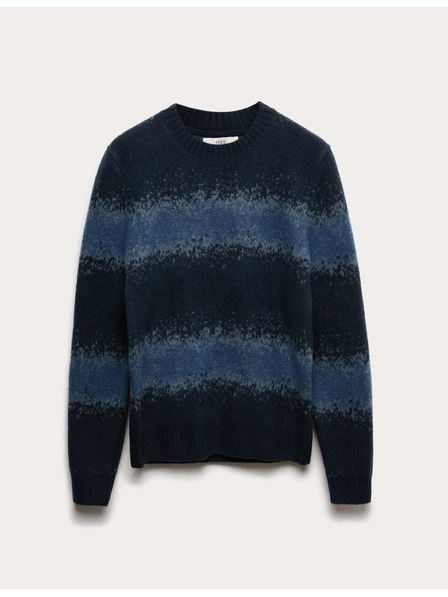 Marks & Spencer Super mekan ombre sweater s okruglim izrezom i vunom Marks & Spencer plava