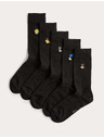 Marks & Spencer Čarape s motivom Looney Tunes™, s visokim udjelom pamuka, 5 parova u pakiranju Marks & Spencer crna