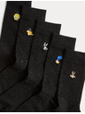 Marks & Spencer Čarape s motivom Looney Tunes™, s visokim udjelom pamuka, 5 parova u pakiranju Marks & Spencer crna