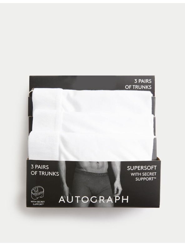 Marks & Spencer Muške gaće s tehnologijom Secret Support™, 3 komada u pakiranju Marks & Spencer bijela