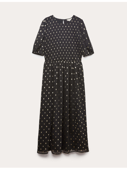 Marks & Spencer Midi haljina s metalik točkastim printom Marks & Spencer crna