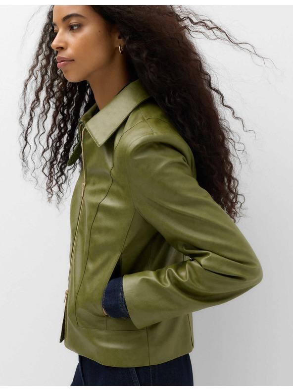 Marks & Spencer Harrington jakna od umjetne kože Marks & Spencer zelena