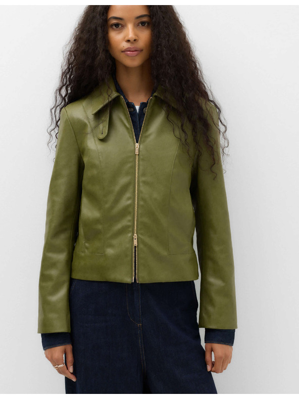 Marks & Spencer Harrington jakna od umjetne kože Marks & Spencer zelena