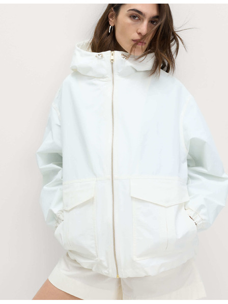 Marks & Spencer Parka s kapuljačom, visokim udjelom pamuka i tehnologijom Stormwear™ Marks & Spencer kremasta