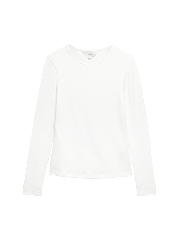 Marks & Spencer Top od ultra fina materijala Marks & Spencer bijela