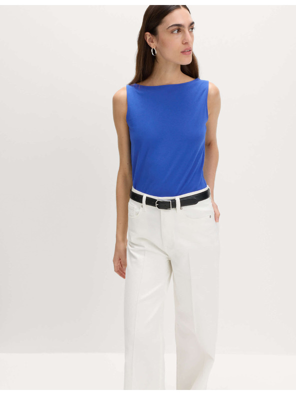 Marks & Spencer Tank top uskog kroja sa okruglim izrezom sa visokim sadržajem pamuka Marks & Spencer plava
