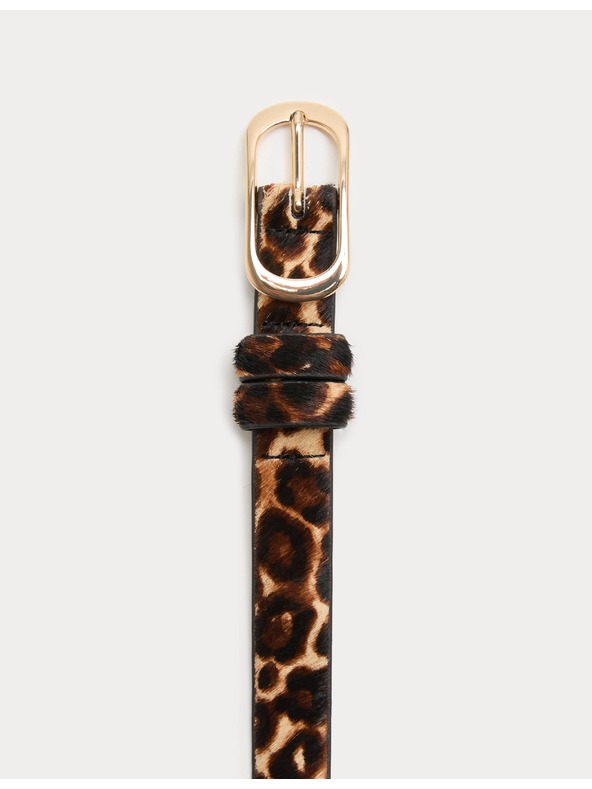 Marks & Spencer Prilegajući pojas s leopardskim printom Marks & Spencer smeđa
