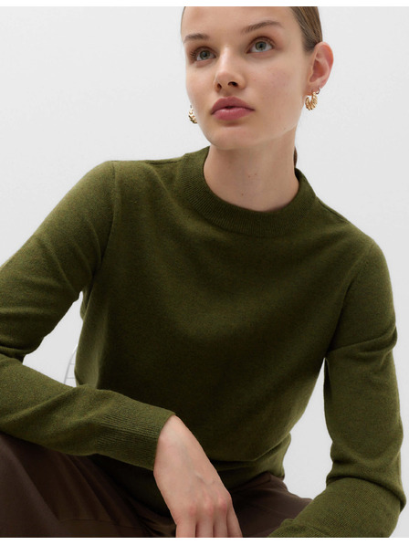 Marks & Spencer Sweater s okruglim izrezom od prozračne pređe Marks & Spencer zelena