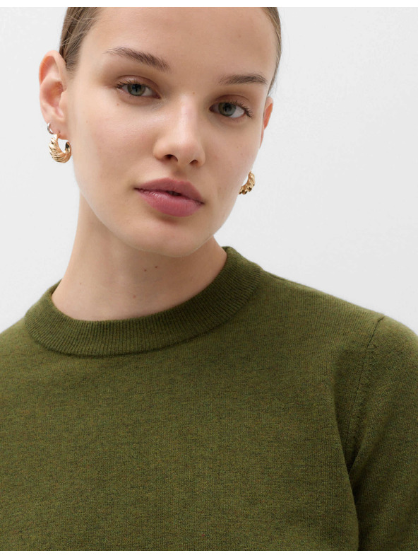 Marks & Spencer Sweater s okruglim izrezom od prozračne pređe Marks & Spencer zelena