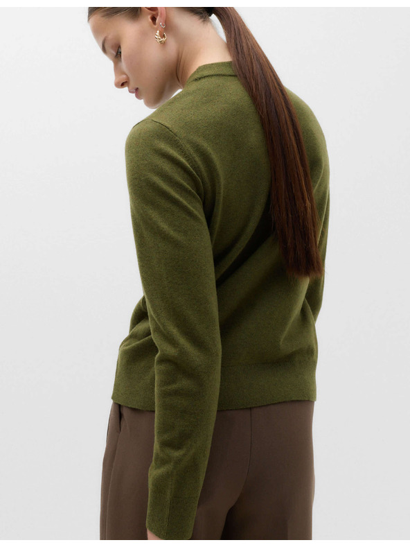 Marks & Spencer Sweater s okruglim izrezom od prozračne pređe Marks & Spencer zelena