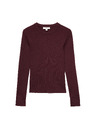 Marks & Spencer Prilegnut rebrastog pulovera s okruglim izrezom Marks & Spencer crvena