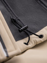 Ombre Clothing Muška jakna SOFTSHELL s fleece podstavom i kapuljačom – pješčana V4 OM-JANP-0292 Ombre Clothing