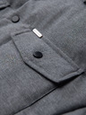 Ombre Clothing Prešivana muška košulja jakna sa džepovima – sivi mелir V2 OM-JALP-0256 Ombre Clothing