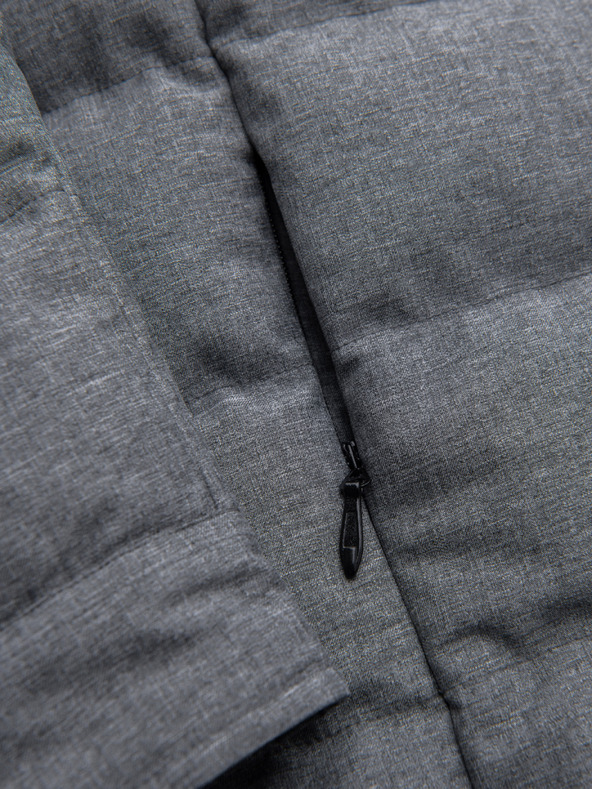 Ombre Clothing Prešivana muška košulja jakna sa džepovima – sivi mелir V2 OM-JALP-0256 Ombre Clothing