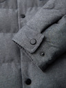 Ombre Clothing Prešivana muška košulja jakna sa džepovima – sivi mелir V2 OM-JALP-0256 Ombre Clothing