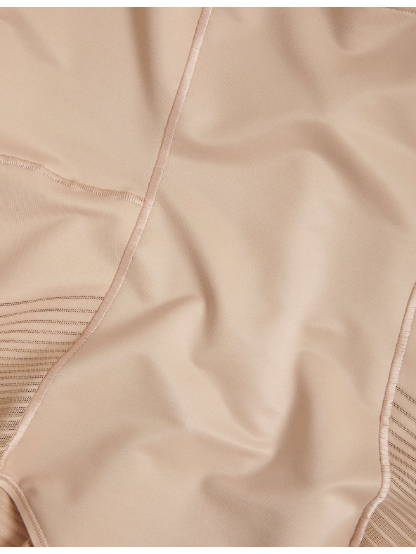 Marks & Spencer Nosite vlastiti grudnjak Body Marks & Spencer Beige Sheer Striped Reinforcement Body