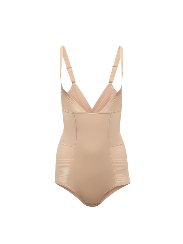 Marks & Spencer Nosite vlastiti grudnjak Body Marks & Spencer Beige Sheer Striped Reinforcement Body