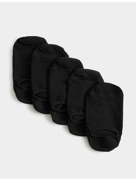 Marks & Spencer Trainer Liners™ kratke čarape s Cool & Fresh™ tehnologijom, 5 pari u pakiranju Marks & Spencer crne