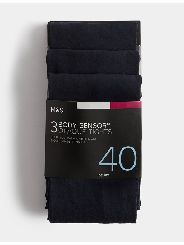 Marks & Spencer Tajice Body Sensor™, 40 DEN, 3 komada u pakiranju Marks & Spencer mornarsko plava