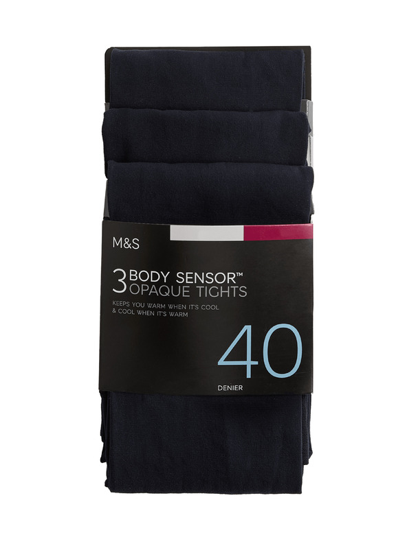 Marks & Spencer Tajice Body Sensor™, 40 DEN, 3 komada u pakiranju Marks & Spencer mornarsko plava