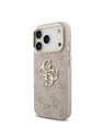 Guess Guess PU Leather 4G Metal Logo Gold Frame Stražnji Kućište za iPhone 18 Pro Pink