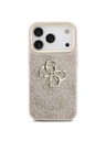 Guess Guess PU Leather 4G Metal Logo Gold Frame Stražnji Kućište za iPhone 18 Pro Pink