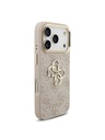 Guess Guess PU Leather 4G Metal Logo Gold Frame Stražnji Kućište za iPhone 18 Pro Pink