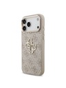 Guess Guess PU Leather 4G Metal Logo Gold Frame Stražnji poklopac za iPhone 18 Pro Max Pink