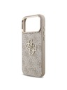 Guess Guess PU Leather 4G Metal Logo Gold Frame Stražnji poklopac za iPhone 18 Pro Max Pink