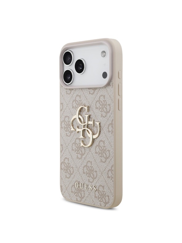 Guess Guess PU 4G Metal Logo Stražnji poklopac za iPhone 18 Pro Max Pink