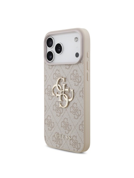 Guess Guess PU 4G Metal Logo Stražnji poklopac za iPhone 18 Pro Max Pink