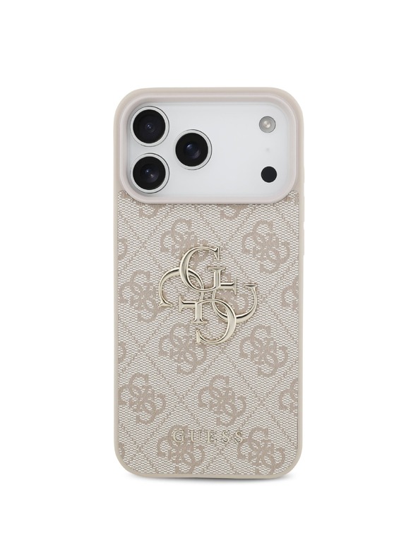 Guess Guess PU 4G Metal Logo Stražnji poklopac za iPhone 18 Pro Max Pink