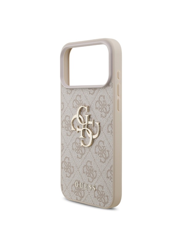 Guess Guess PU 4G Metal Logo Stražnji poklopac za iPhone 18 Pro Max Pink