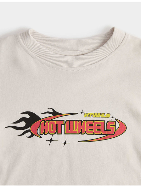 Marks & Spencer 2 majice Hot Wheels™ od cistog pamuka (2–8 godina) Marks & Spencer kremasta
