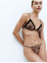 Marks & Spencer Vezane tange Clara Papertouch s leopardskim printom Marks & Spencer narančasta