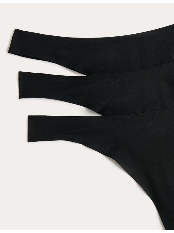 Marks & Spencer Pakiranja od 3 nevidljive Body Invisibles™ tange straga veća nego sprijeda, bez VPL Marks & Spencer crna