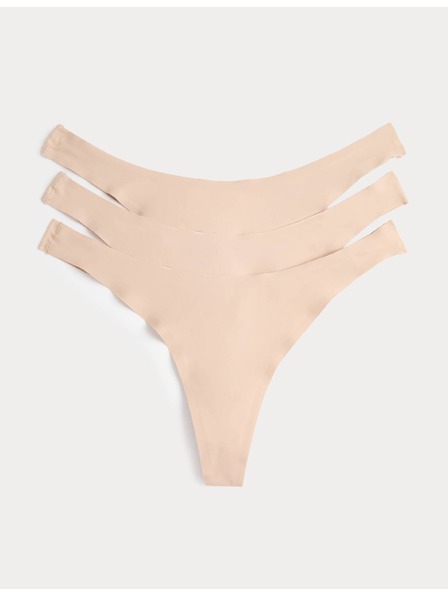 Marks & Spencer Pakiranja od 3 nevidljive Body Invisibles™ tange straga veća nego sprijeda, bez VPL Marks & Spencer bež