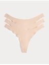 Marks & Spencer Pakiranja od 3 nevidljive Body Invisibles™ tange straga veća nego sprijeda, bez VPL Marks & Spencer bež