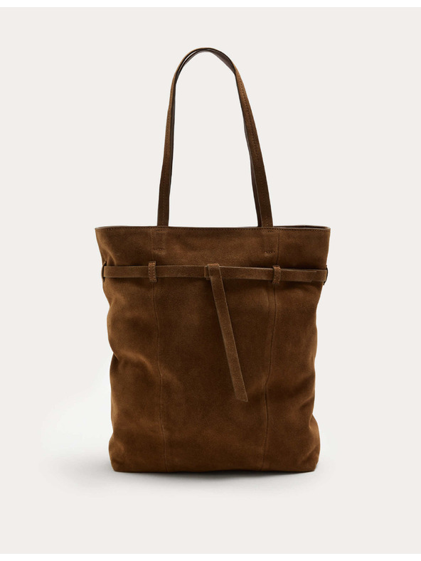 Marks & Spencer Zamšna tote torba s remenom Marks & Spencer smeđa