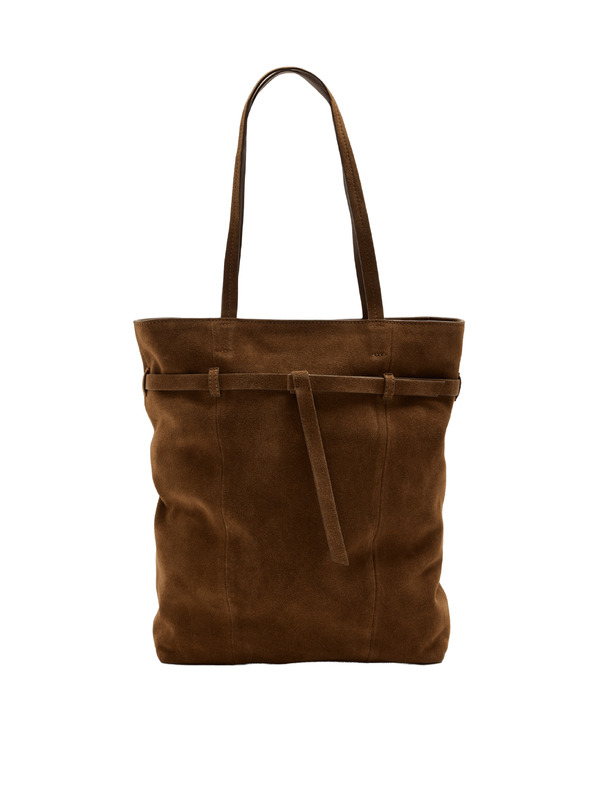 Marks & Spencer Zamšna tote torba s remenom Marks & Spencer smeđa