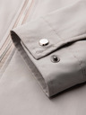 Ombre Clothing Muška laka prijelazna jakna na rajsferšlus s klasičnim ovratnikom – sivo-bež V2 OM-JANP-0224 Ombre Clothing