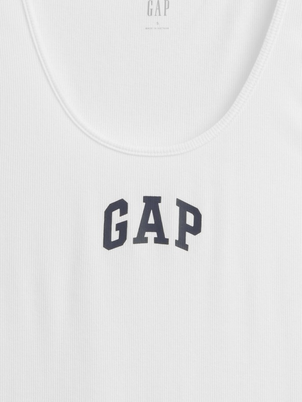 GAP Rebrasta majica bez rukava s logom GAP