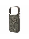 Guess Guess PU 4G Resin Metal Logo Stražnji Kućište za iPhone 18 Pro Brown