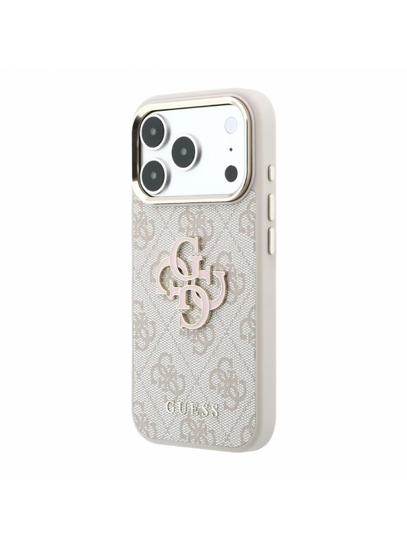 Guess Guess PU 4G Resin Metal Logo Stražnji Kućište za iPhone 18 Pro Pink