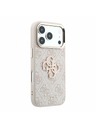 Guess Guess PU 4G Resin Metal Logo Stražnji Kućište za iPhone 18 Pro Pink