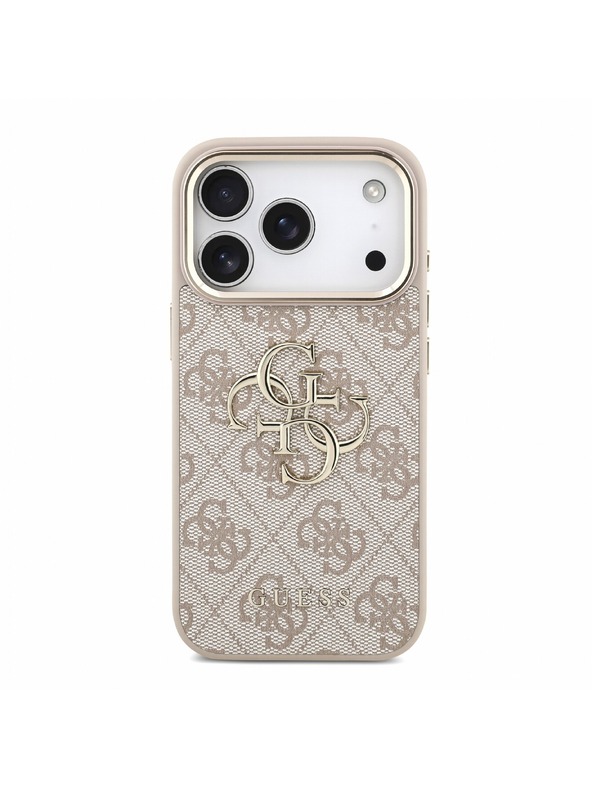 Guess Guess PU 4G Metal Logo Strap Stražnji Kućište za iPhone 18 Pro Pink