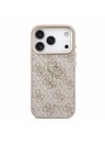 Guess Guess PU 4G Metal Logo Strap Stražnji Kućište za iPhone 18 Pro Pink