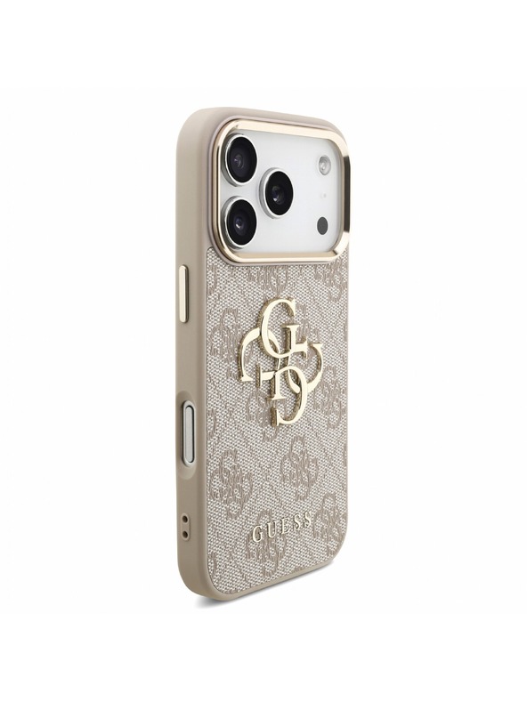 Guess Guess PU 4G Metal Logo Strap Stražnji Kućište za iPhone 18 Pro Pink
