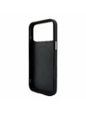 Guess Guess PU Leather 4G Gold Frame Embossed MagSafe Stražnji Kućište za iPhone 18 Pro Black
