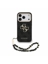 Guess Guess PU 4G Metal Logo Strap Stražnji Kućište za iPhone 18 Pro Black